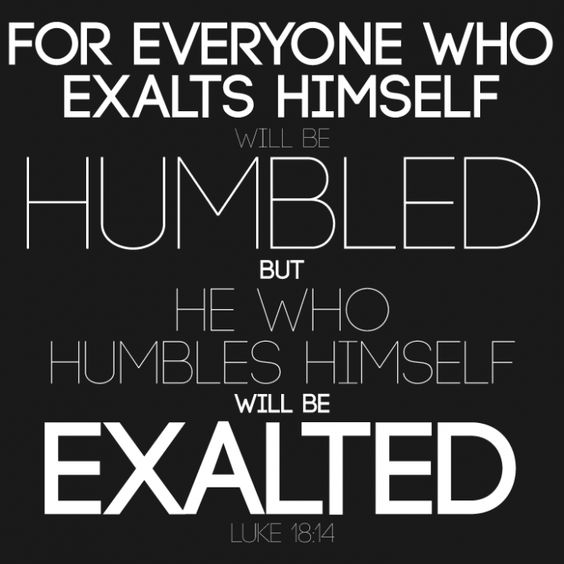 AGAINST PRIDE, HUMILITY